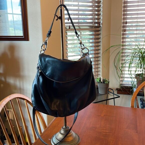Margot Adelle Soft Black Leather Bag - Picture 1 of 16